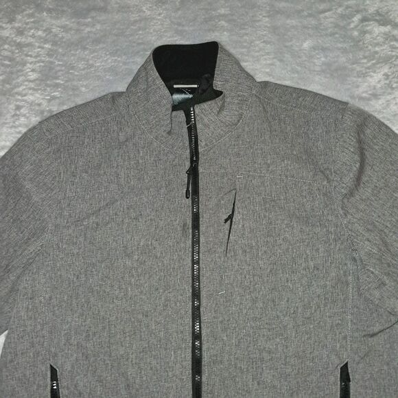 C9 By Champion Mens Waterproof Jacket Venture Dry Size L Fleece Grey Heathered - Picture 2 of 10